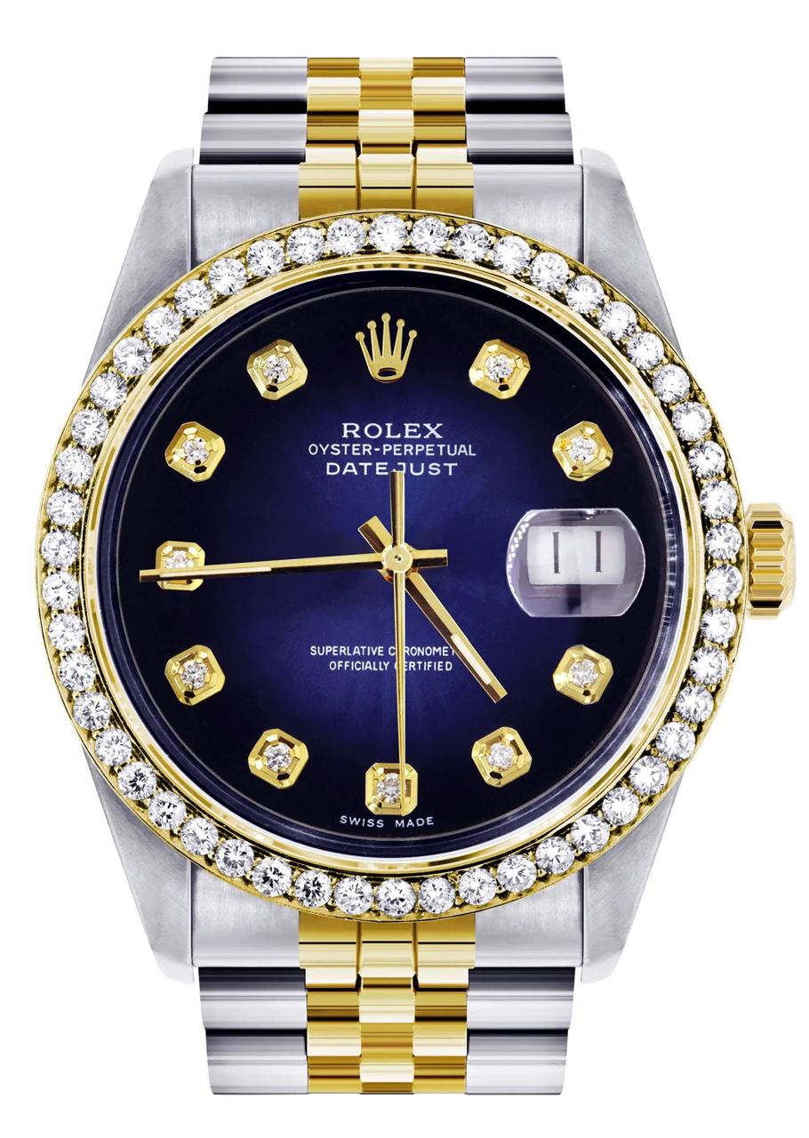 Rolex datejust 36 blue diamond dial-